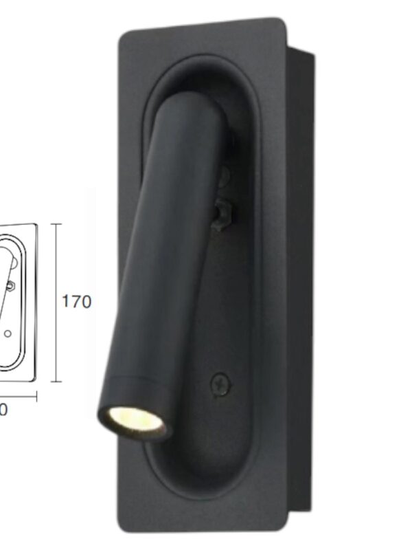 Đèn đọc sách âm tường 3W Vinaled V1RDR-3